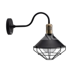 Стенна Лампа E27 IP65 Ф250 Черна