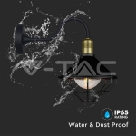 Стенна Лампа E27 IP65 Ф250 Черна