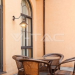 Стенна Лампа E27 IP65 Ф250 Розово Злато