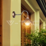 Стенна Лампа E27 IP65 Ф250 Розово Злато