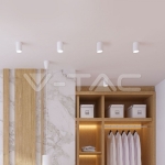 GU10 Отливка Външен Монтаж Бяла