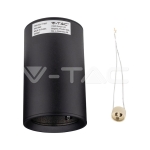 GU10 Отливка Външен Монтаж Черна