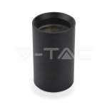 GU10 Отливка Външен Монтаж Черна