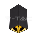 GU10 Корпус Квадрат Черно, Златно