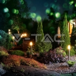 Е27 Градинска Лампа 110cm Неръждавейка Стомана Сатен Никел IP44