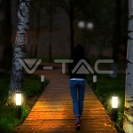 Е27 Градинска Лампа 45cm PIR Сензор Неръждавейка Стомана Сив IP44