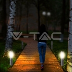 Е27 Градинска Лампа 45cm PIR Сензор Неръждавейка Стомана Сатен Никел  IP44