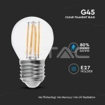 LED Крушка 6W Filament E27 G45 4000К 130lm/W