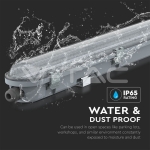 LED Влагозащитено Тяло M-Серия 1500мм 48W 4000K Прозрачно 120lm/W