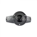 9W Наземна Градинска Лампа Тъмно Сиво 3000К IP54