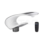 LED Соларно Градинско Тяло 20W PIR Сензор Дистанционно 4000К