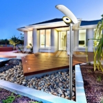 LED Соларно Градинско Тяло 20W PIR Сензор Дистанционно 6400К