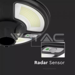 LED Соларно Градинско Тяло 7.5W Сензор Дистанционно IP65 6500K