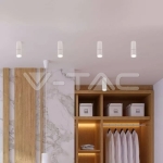 GU10 Отливка Външен Монтаж Подвижна Бяла