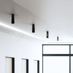 GU10 Отливка Външен Монтаж Подвижна Черна