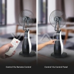 80W LED Вентилатор Мъгла Дистанционно 3 Перки 17 инча