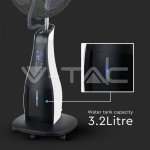 80W LED Вентилатор Мъгла Дистанционно 3 Перки 17 инча