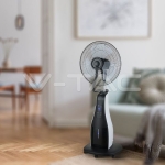 80W LED Вентилатор Мъгла Дистанционно 3 Перки 17 инча