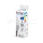 LED Крушка - SAMSUNG Чип 5.5W E14 C37 Кендъл Димираща 6400K