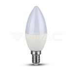 LED Крушка - SAMSUNG Чип 5.5W E14 C37 Кендъл Димираща 6400K