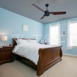 65W LED Тяло/Вентилатор Дистанционно 3 Перки Кафяв