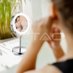 3 LED Огледало Настолно 4 x AA Батерии Тяло Никел