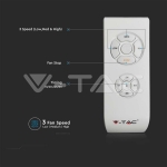 65W LED Сиво Тяло/Вентилатор Дистанционно 3 Перки Черни