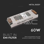 LED Захранване 60W 12V 5A IP20