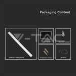 LED Влагозащитено Тяло Солар 1200mm 18W 3 в 1 Дистанционно Сензор IP65