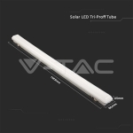 LED Влагозащитено Тяло Солар 1200mm 18W 3 в 1 Дистанционно Сензор IP65