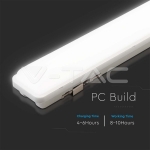 LED Влагозащитено Тяло Солар 1200mm 18W 3 в 1 Дистанционно Сензор IP65