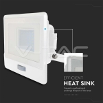 30W LED Прожектор PIR Сензор SAMSUNG Чип Бяло Тяло 6500K