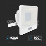 30W LED Прожектор PIR Сензор SAMSUNG Чип Бяло Тяло 6500K