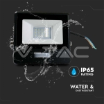 10W LED Прожектор PIR Сензор SAMSUNG Чип Черно Тяло 6400K 1М Кабел