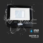 30W LED Прожектор PIR Сензор SAMSUNG Чип Черно Тяло 6400K 1М Кабел