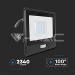 30W LED Прожектор PIR Сензор SAMSUNG Чип Черно Тяло 6400K 1М Кабел