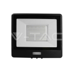 50W LED Прожектор PIR Сензор SAMSUNG Чип Черно Тяло 4000K 1М Кабел