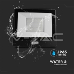 50W LED Прожектор PIR Сензор SAMSUNG Чип Черно Тяло 6400K 1М Кабел