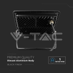 50W LED Прожектор PIR Сензор SAMSUNG Чип Черно Тяло 6400K 1М Кабел