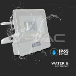 10W LED Прожектор PIR Сензор SAMSUNG Чип Бяло Тяло 4000K 1М Кабел