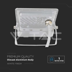 10W LED Прожектор PIR Сензор SAMSUNG Чип Бяло Тяло 4000K 1М Кабел