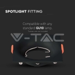 GU10 Корпус Квадрат Черен