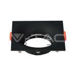 GU10 Корпус Квадрат Черен