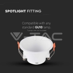 GU10 Корпус Кръг Бял