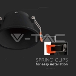 GU10 Корпус Кръг Черен