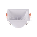 GU10 Корпус Квадрат Бял