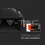 GU10 Корпус Квадрат Черен