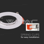 GU10 Корпус Кръг Бял