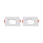 GU10 Корпус Квадрат Бял