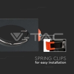 GU10 Корпус Квадрат Черен